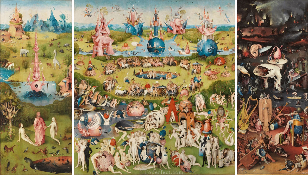 The Garden of Earthly Delights by Bosch High Resolution Oil Paintings